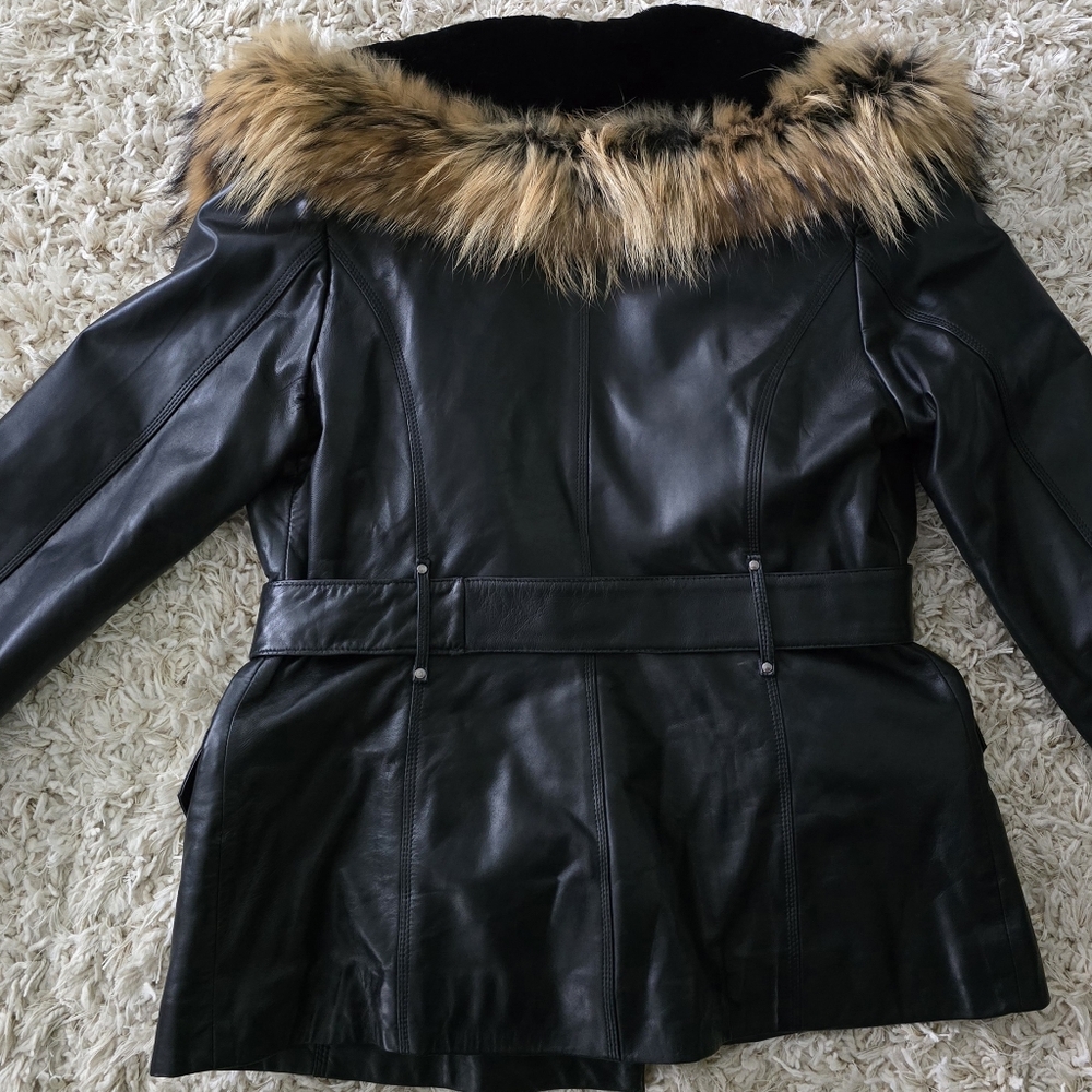 Vintage fur and leather jacket - Picture 8 of 8